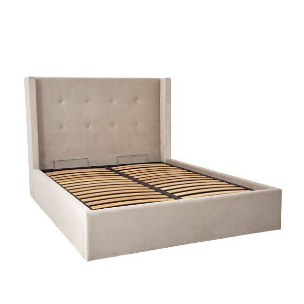 Dalton Ottoman Bed Double Almond