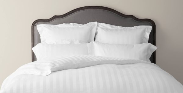 Hotel Collection Wide Stripe Duvet Cover Duvet Cover Double White