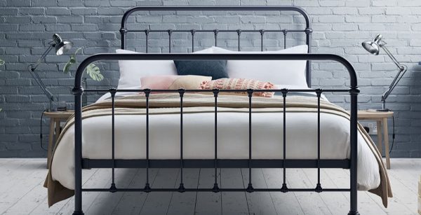 Oliver Bed Navy Super King