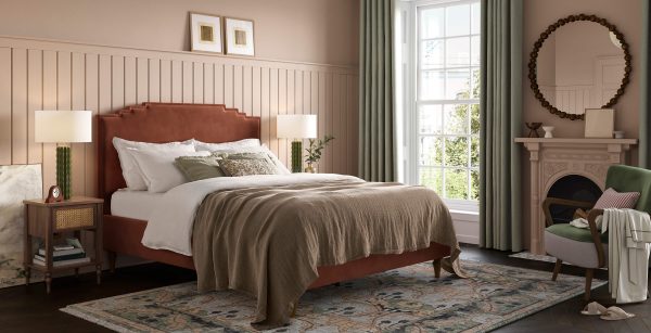 Wooster Brown Bed Brown Super King