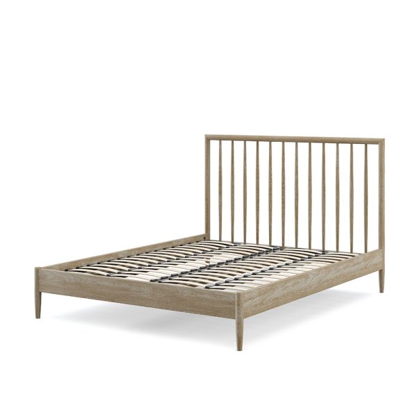 Minho Bed Weathered Oak Double