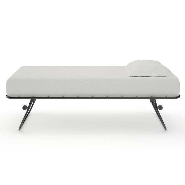 Oliver Pull Out Guest Bed Matte Black Single