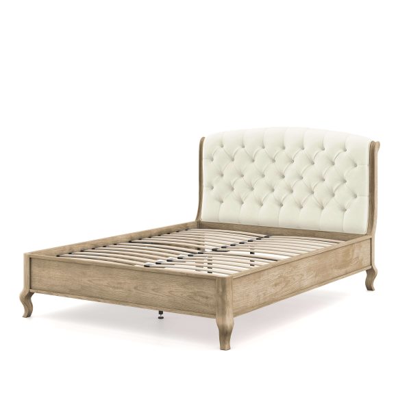 Salcombe Bed Natural Pale Weathered Oak King