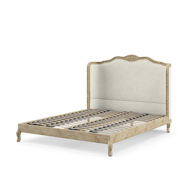 Versailles Linen Bed Natural Weathered Oak Double