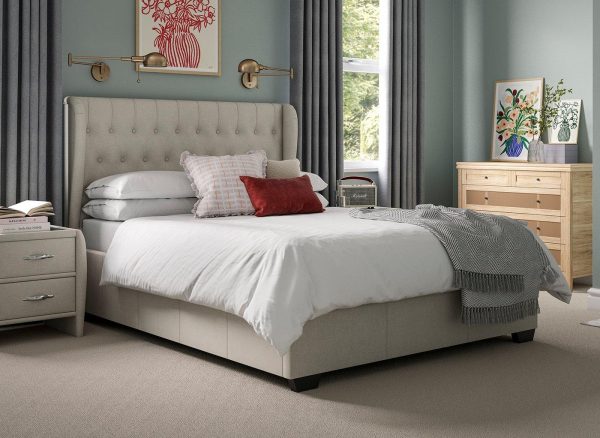 Sana Ottoman Bed Frame 46 Double Cream