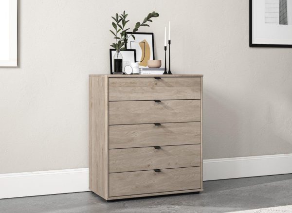 Kirkpatrick 4 Drawer Chest Oak