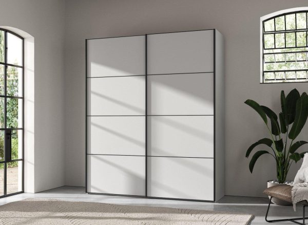 Roberts Medium 2 Door Wardrobe   White