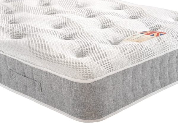 British Bed Company Cotton Pocket 1400 Chenille Super King Zip and Link Mattress