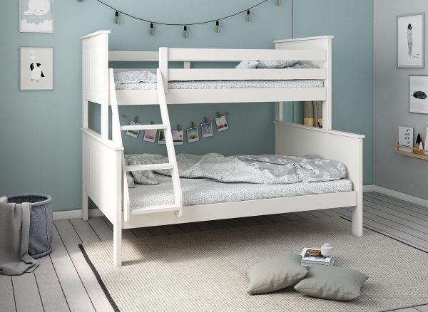 Northwood Kids Wooden Triple Bunk Bed White