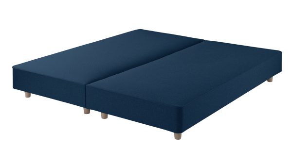 Harrison Spinks Classic Shallow Divan Base Emperor Seven Navy