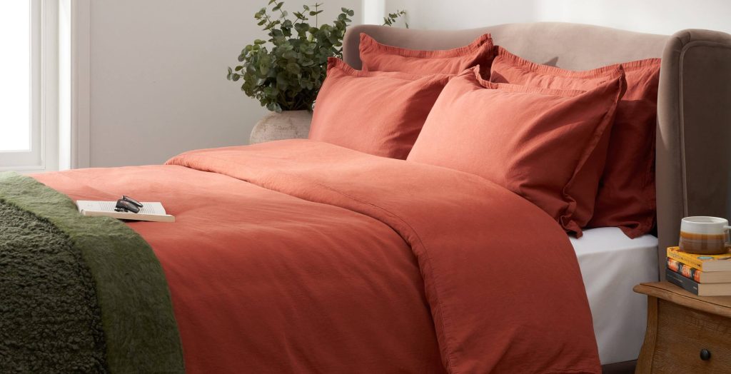 Natural Collection Duvet Cover Rust King