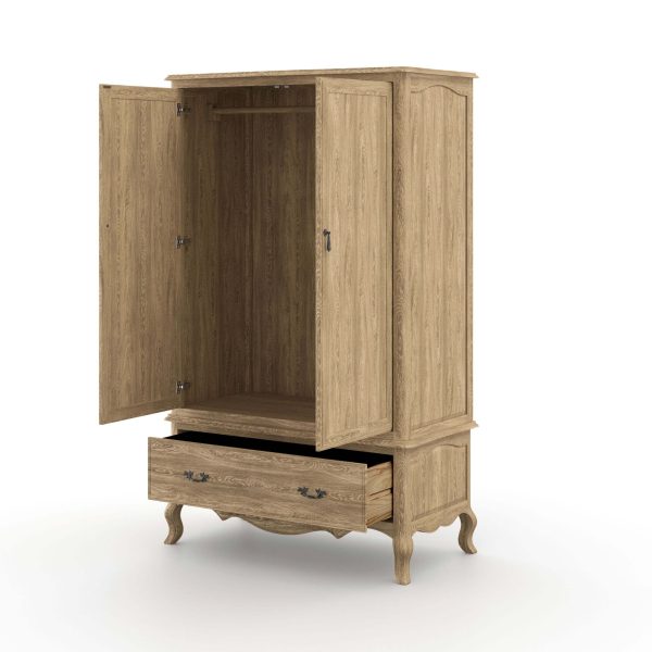 Salcombe Wardrobe Pale Weathered Oak