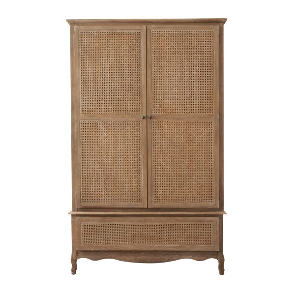 Sienna Rattan Wardrobe Weathered Oak