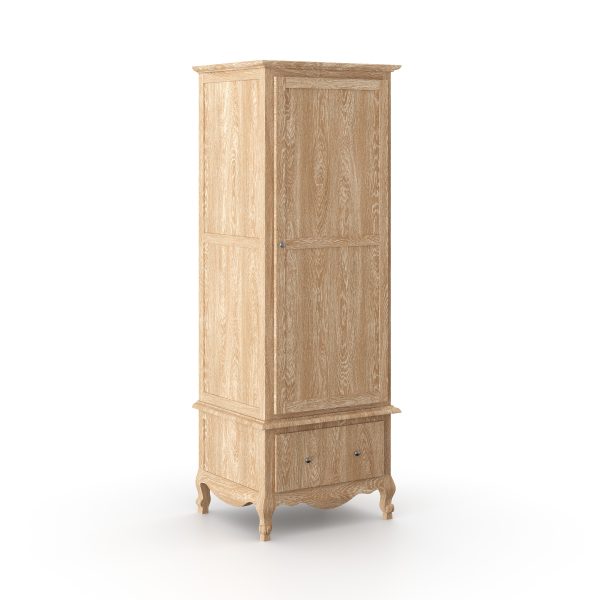 Sienna 1 Door Wardrobe Weathered Oak