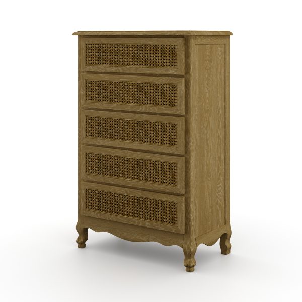 Sienna Rattan Tallboy Weathered Oak