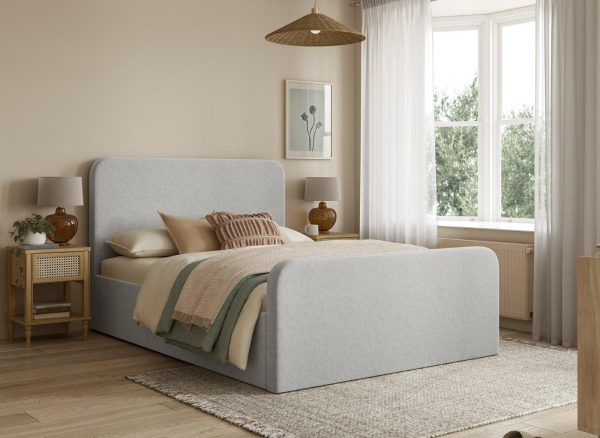 Margot Upholstered Bed Frame 40 Small Double Grey