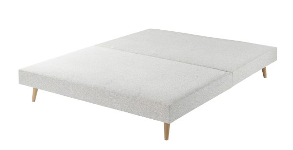 Harrison Spinks Classic Slim Divan Base   Rustika Pale Grey Small Double