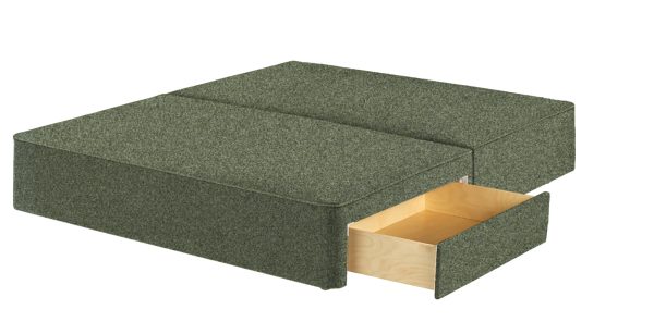 Harrison Spinks Classic Divan Base Rustika Forest 2 Drawers Double