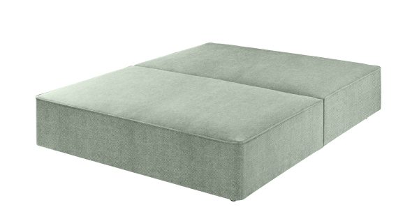 Harrison Spinks Premium Divan Base Herringbone Sky No Drawers Double