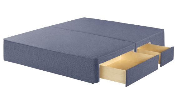 Harrison Spinks Premium Divan Base Empire Denim 2 + 2 Continental Drawers King