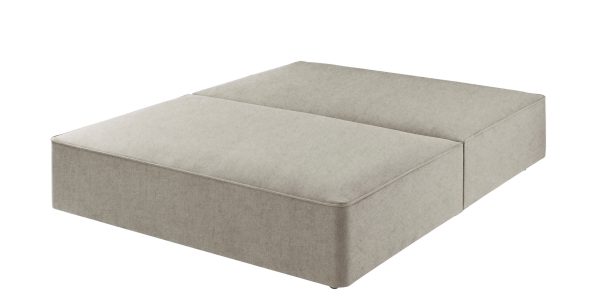 Harrison Spinks Classic Divan Base Mole Pebble No Drawers Double