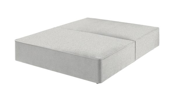 Harrison Spinks Classic Divan Base Rustika Pale Grey No Drawers Small Double