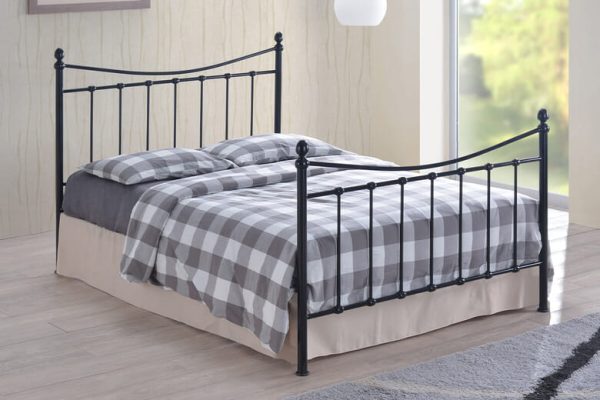 Time Living Alderley Black Bed Frame King Size