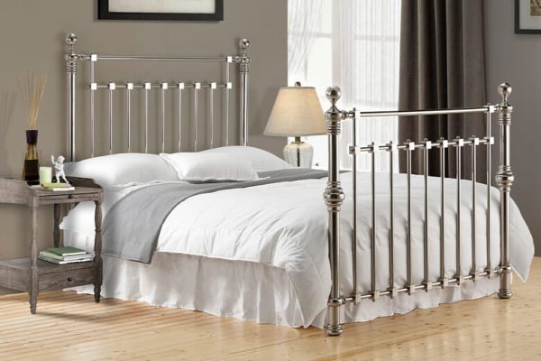 Time Living Edward Chrome Bed Frame Double