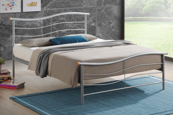 Time Living Waverley Silver Bed Frame Double