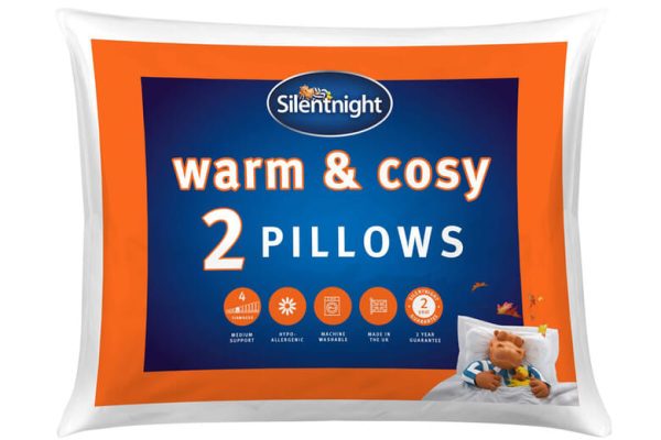 Silentnight Warm Cosy Pillow Twin Pack Pillow