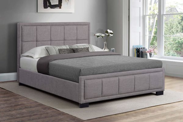 Birlea Hannover Grey Fabric Bed King Size