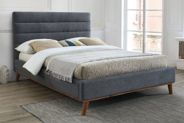 Time Living Mayfair Dark Grey Bed Frame Double