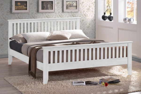 Time Living Turin White Bed Frame Single