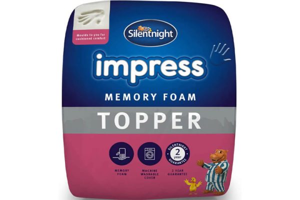 Silentnight Impress Memory Foam Mattress Topper 5cm Single