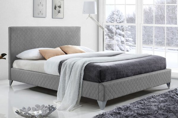 Time Living Brooklyn Grey Bed Frame Double