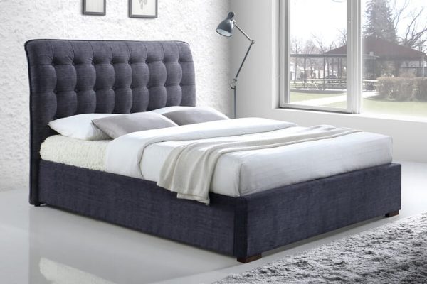 Time Living Hamilton Dark Grey Bed Frame Super King