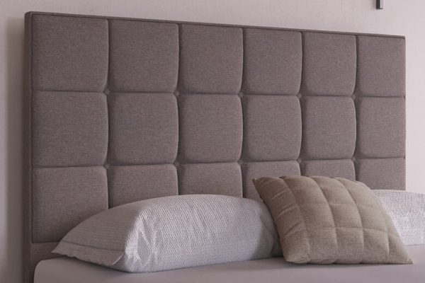 Cube Floorstanding Headboard Graphite Grey Double