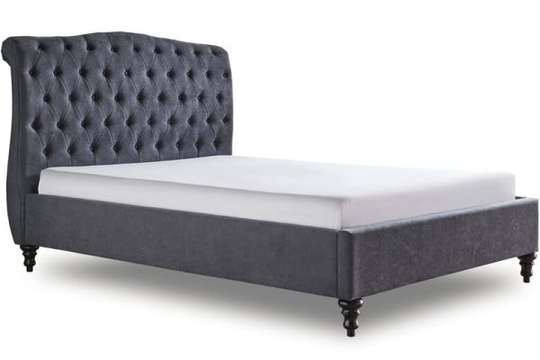 Athens Upholstered Bed Limelight Dark Grey King Size