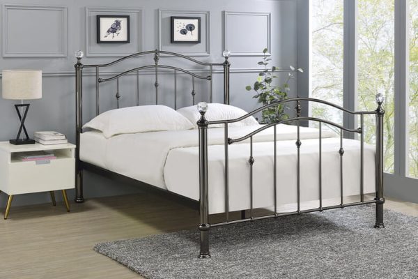 Prague Metal Bed Limelight Chrome Double