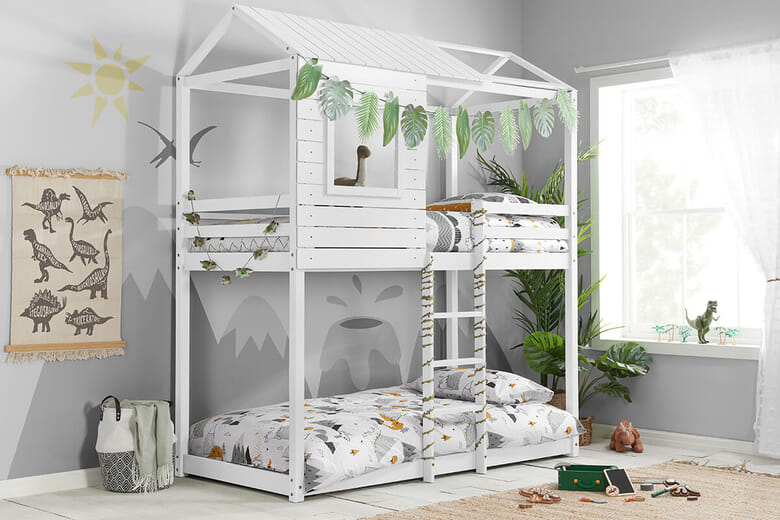 Birlea Adventure White Kids Bunk Bed Single