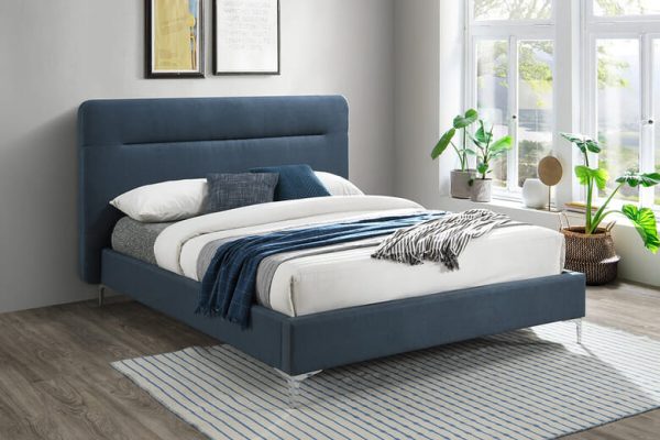 Birlea Finn Blue Fabric Bed Double