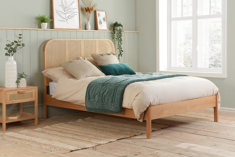 Birlea Margot Rattan Oak Bed Super King