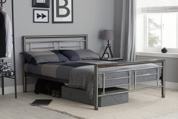 Birlea Montana Chrome Bed Double