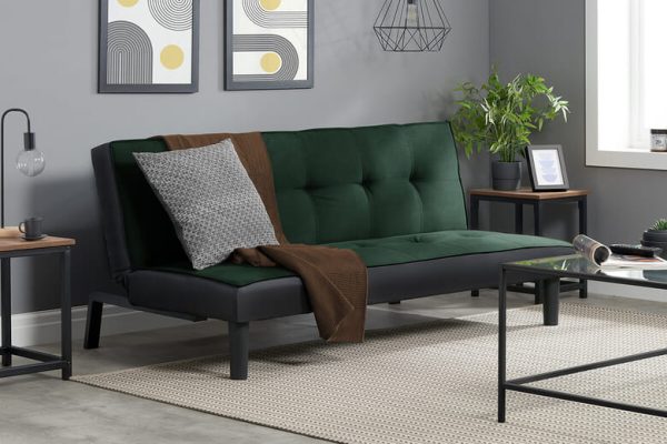 Birlea Aurora Emerald Green Velvet Sofa Bed Sofa Bed