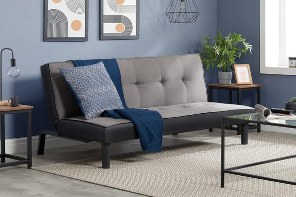 Birlea Aurora Grey Velvet Sofa Bed Sofa Bed