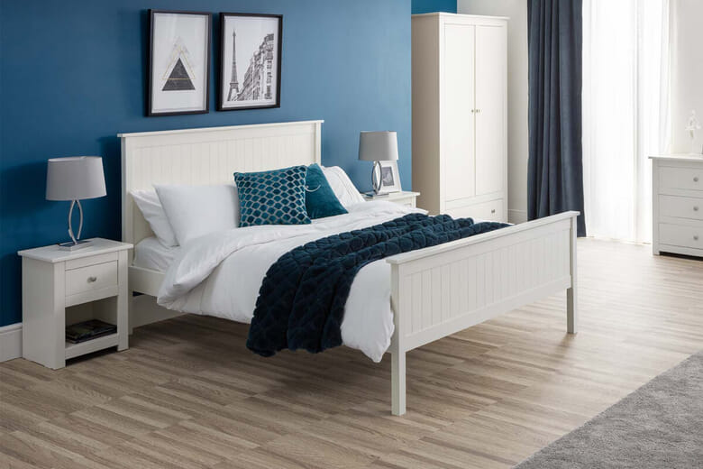 Julian Bowen Ottawa Wooden Bed JulianBowen Surf White Single