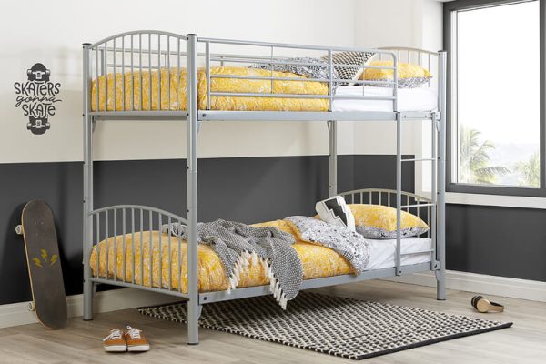 Birlea Corfu Metal Kids Bunk Bed Single Bunk Bed