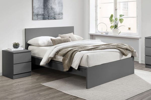 Birlea Oslo Wooden Bed Birlea Grey Double