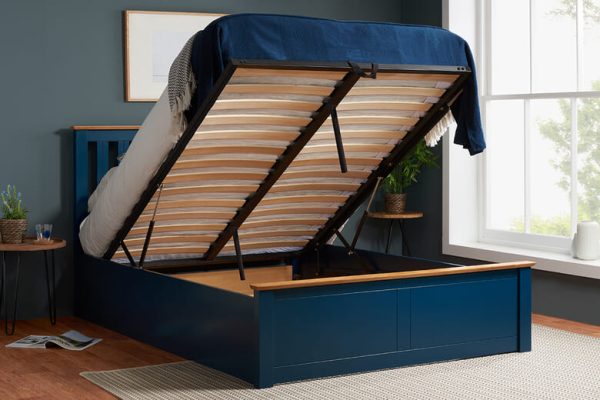 Birlea Phoenix Ottoman Bed Birlea Navy Blue King Size