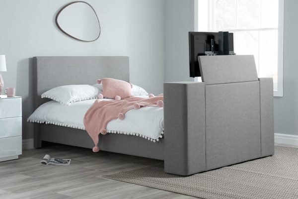 Birlea Plaza Grey TV Bed King Size